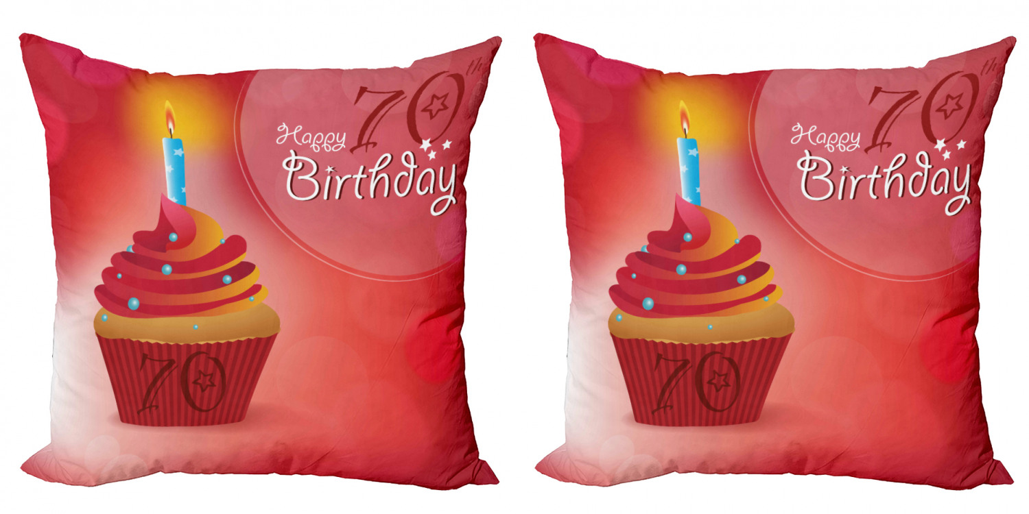 Ambesonne Birthday Party Cushion Cover Set of 2 for Couch and Bed in 4 Sizes - Picture 34 of 63