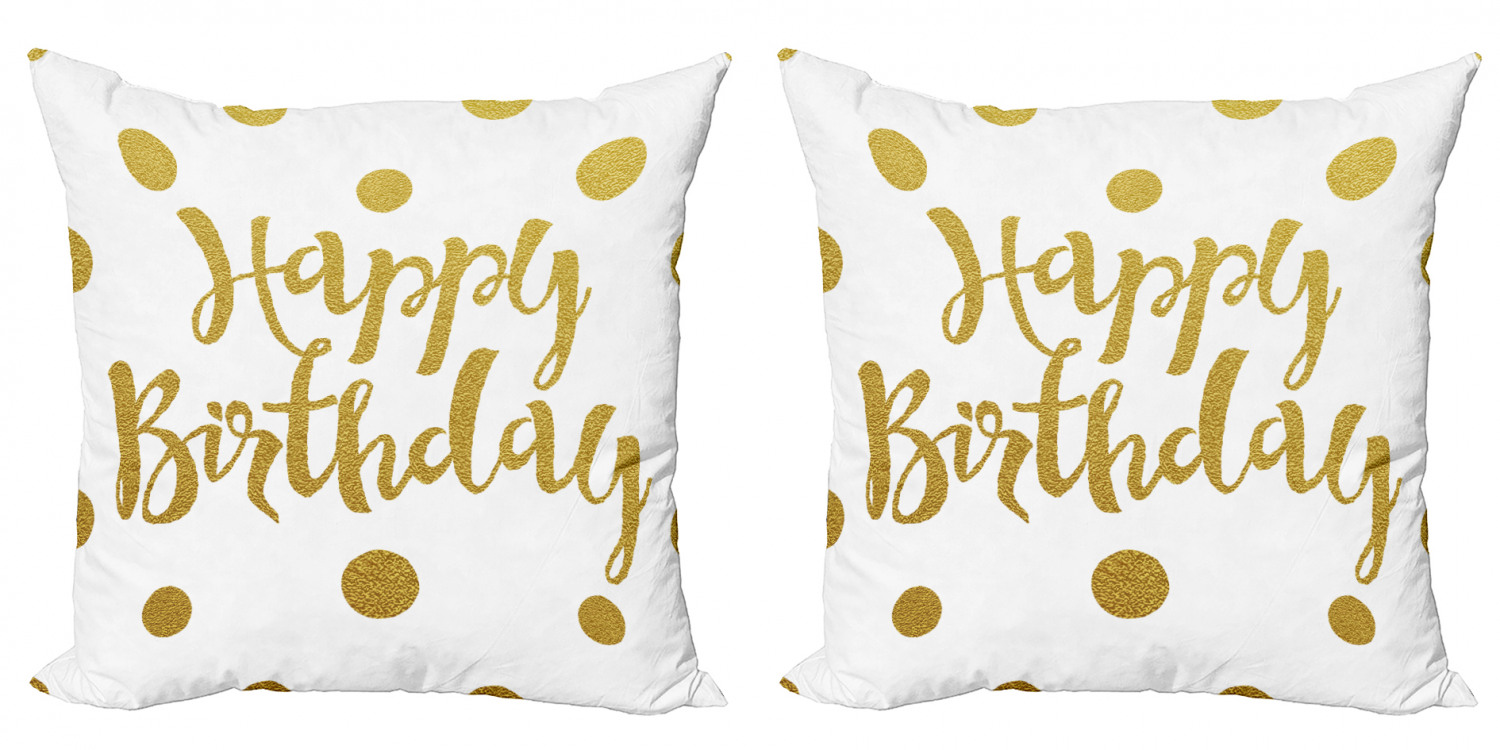 Ambesonne Birthday Party Cushion Cover Set of 2 for Couch and Bed in 4 Sizes - Picture 42 of 63
