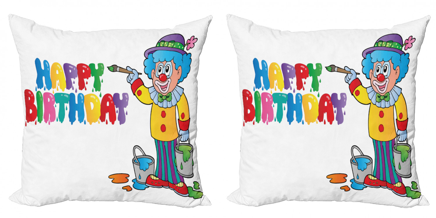 Ambesonne Birthday Party Cushion Cover Set of 2 for Couch and Bed in 4 Sizes - Picture 16 of 63