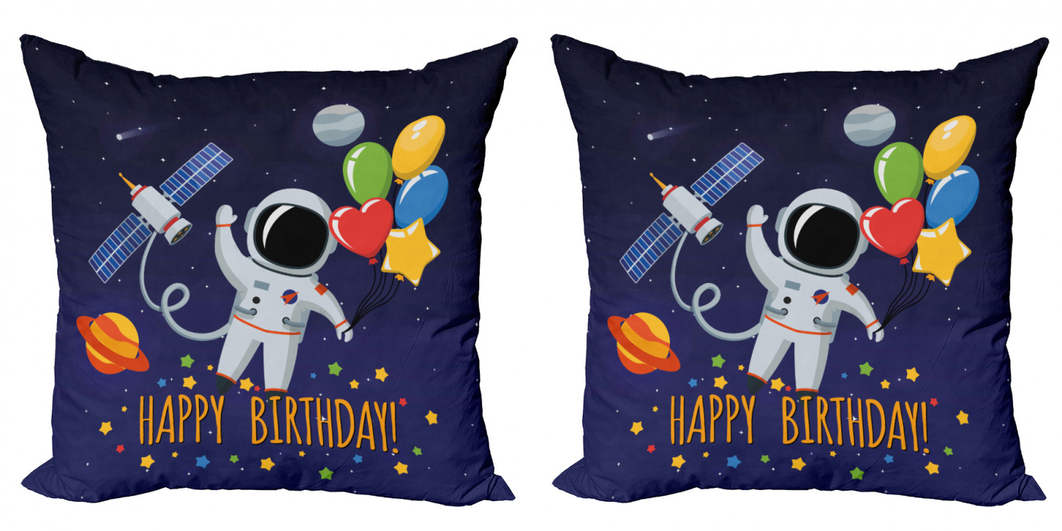 Ambesonne Birthday Party Cushion Cover Set of 2 for Couch and Bed in 4 Sizes - Picture 7 of 63