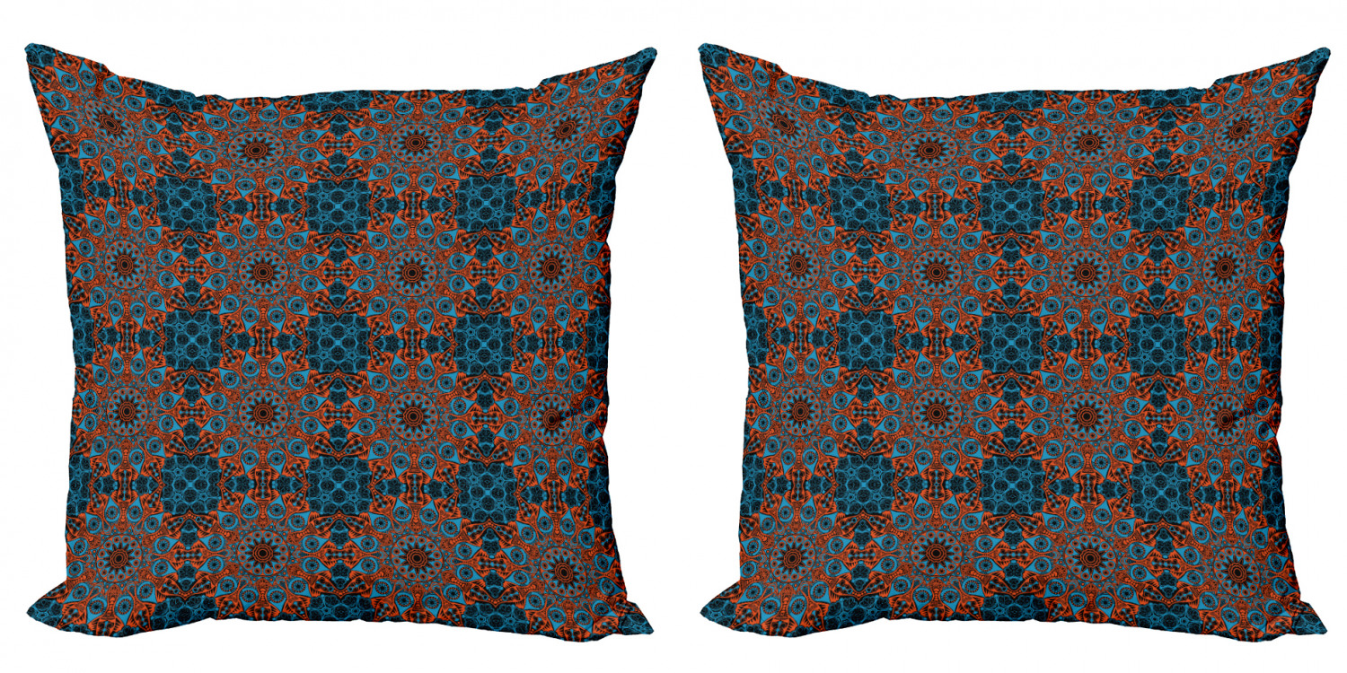 Ambesonne Mandala Design Cushion Cover Set of 2 for Couch and Bed in 4 Sizes