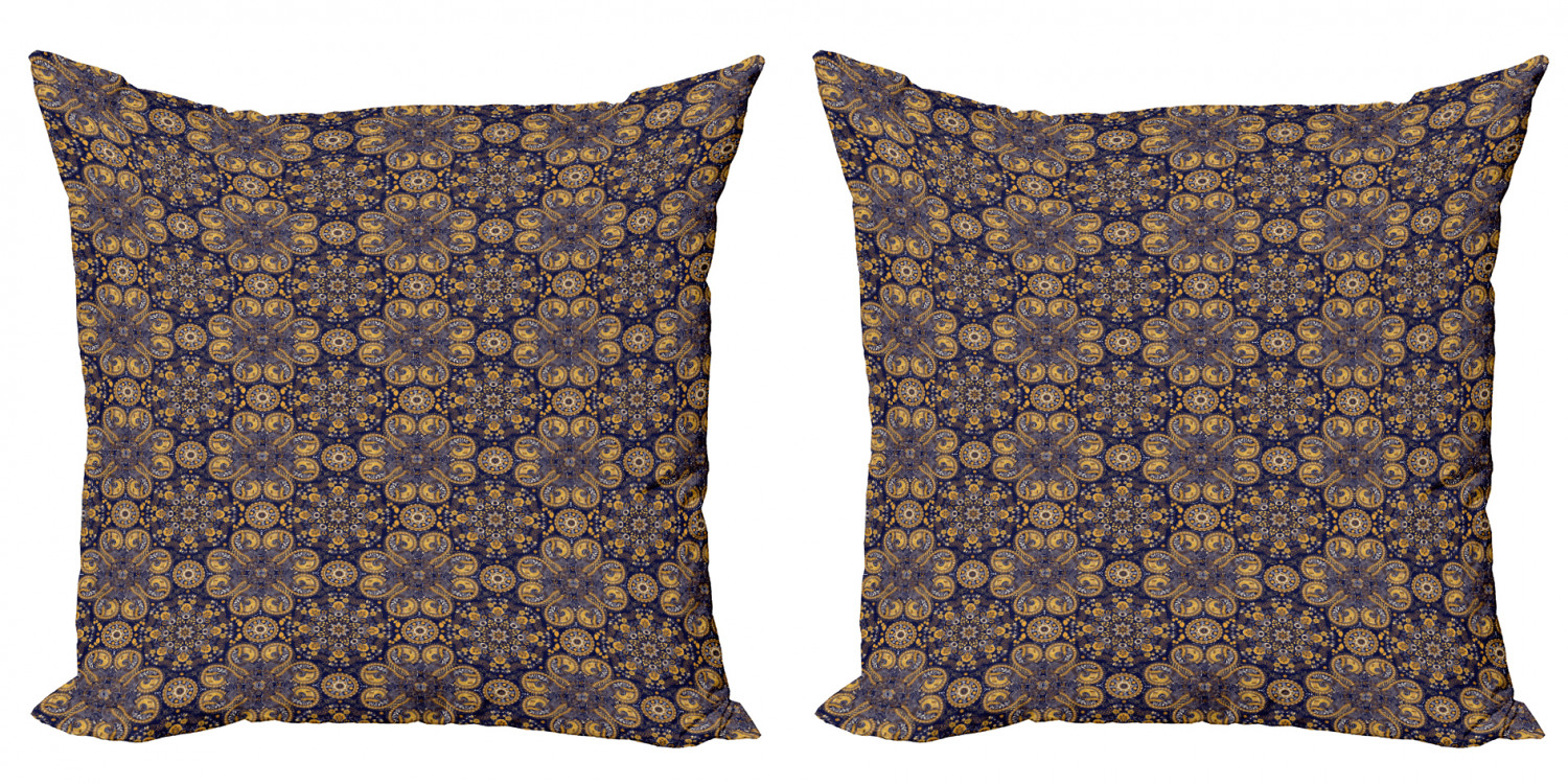 Ambesonne Mandala Design Cushion Cover Set of 2 for Couch and Bed in 4 Sizes