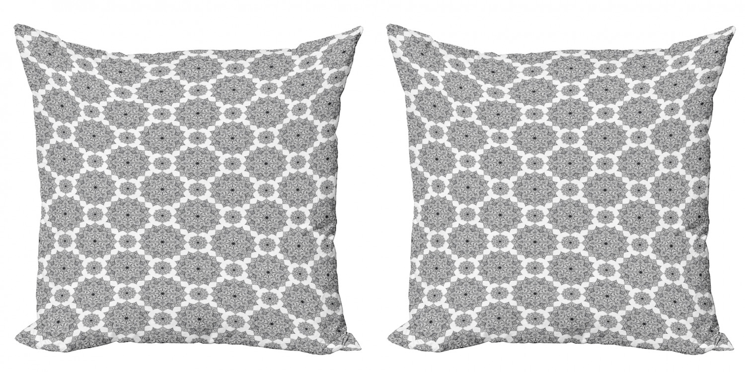 Ambesonne Mandala Design Cushion Cover Set of 2 for Couch and Bed in 4 Sizes