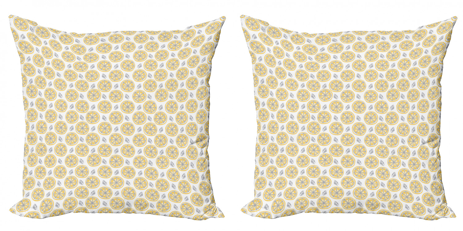 Ambesonne Lemons Pattern Cushion Cover Set of 2 for Couch and Bed in 4 Sizes - Picture 54 of 63
