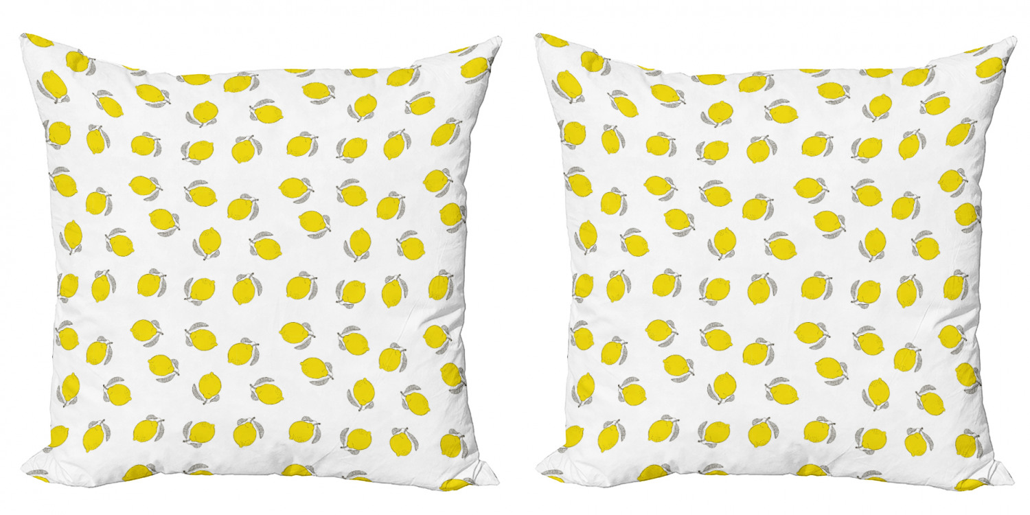 Ambesonne Lemons Pattern Cushion Cover Set of 2 for Couch and Bed in 4 Sizes - Picture 26 of 63