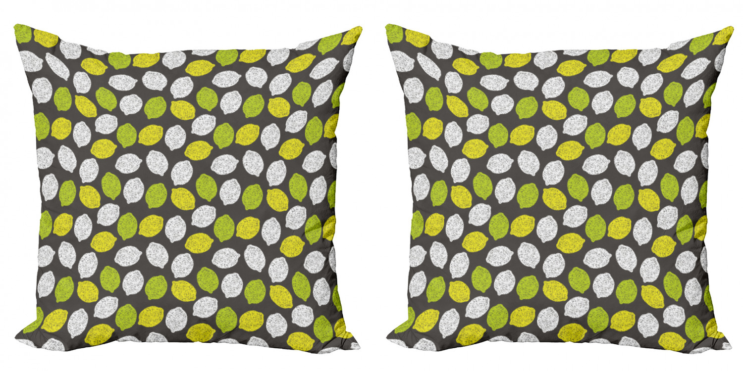 Ambesonne Lemons Pattern Cushion Cover Set of 2 for Couch and Bed in 4 Sizes - Picture 39 of 63
