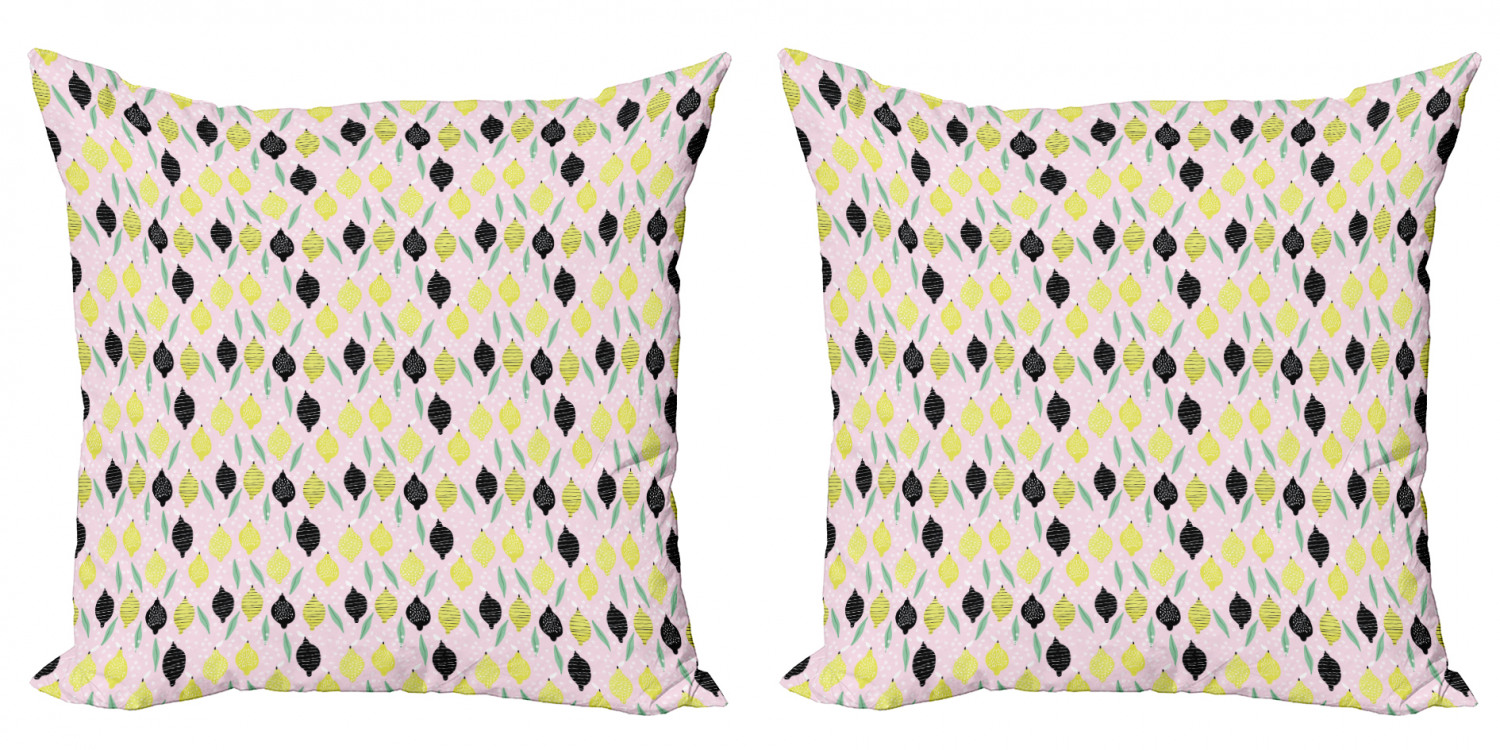 Ambesonne Lemons Pattern Cushion Cover Set of 2 for Couch and Bed in 4 Sizes - Picture 23 of 63