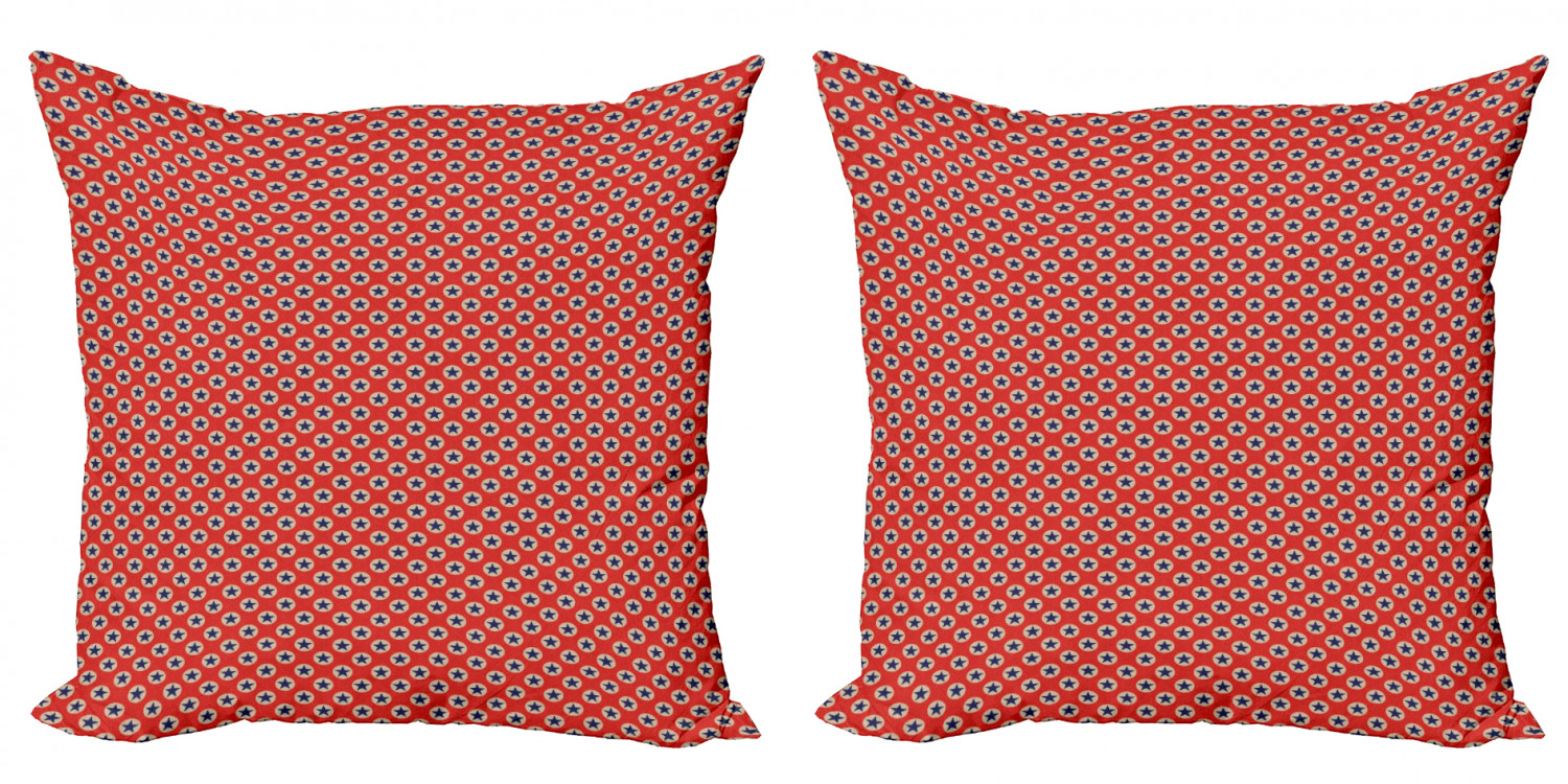 Ambesonne Geometric Scene Cushion Cover Set of 2 for Couch and Bed in 4 Sizes - Picture 39 of 63