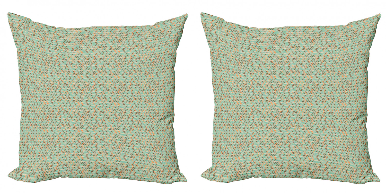 Ambesonne Geometric Scene Cushion Cover Set of 2 for Couch and Bed in 4 Sizes - Picture 63 of 63