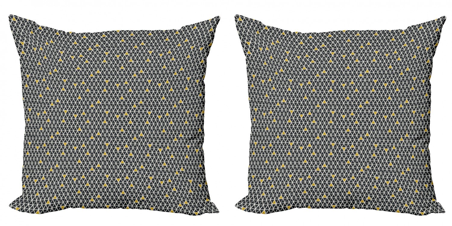 Ambesonne Geometric Scene Cushion Cover Set of 2 for Couch and Bed in 4 Sizes - Picture 45 of 63