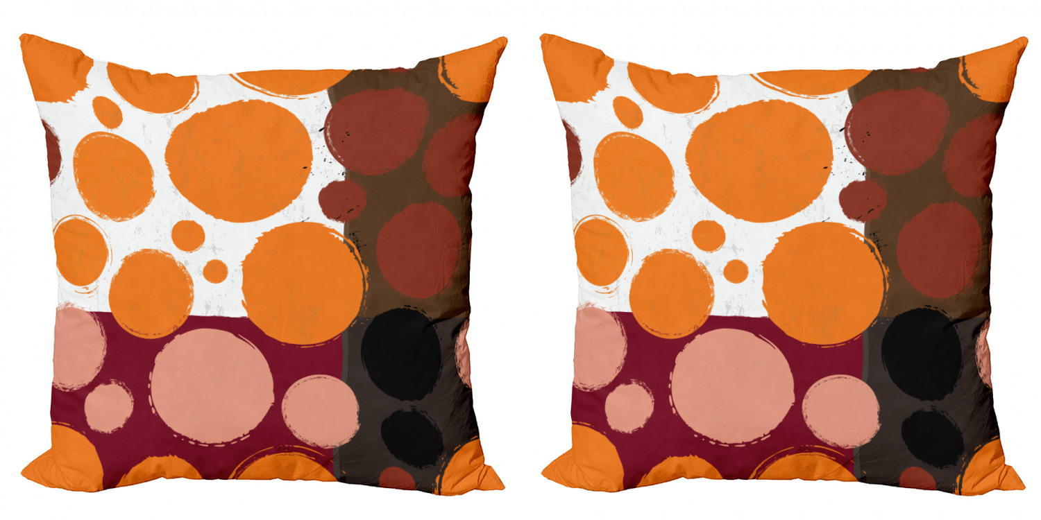 Ambesonne Geometric Scene Cushion Cover Set of 2 for Couch and Bed in 4 Sizes - Picture 31 of 63