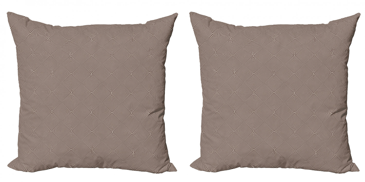 Ambesonne Geometric Scene Cushion Cover Set of 2 for Couch and Bed in 4 Sizes - Picture 61 of 63