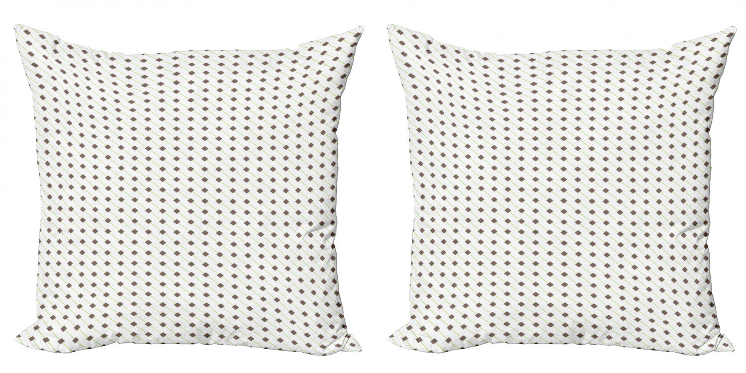 Ambesonne Geometric Scene Cushion Cover Set of 2 for Couch and Bed in 4 Sizes - Picture 49 of 63