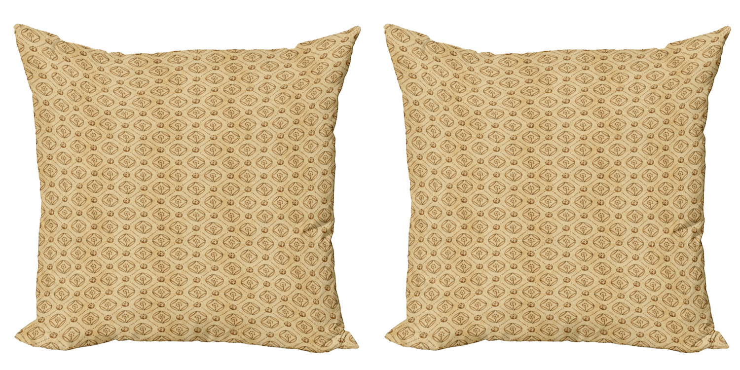 Ambesonne Geometric Scene Cushion Cover Set of 2 for Couch and Bed in 4 Sizes - Picture 16 of 63