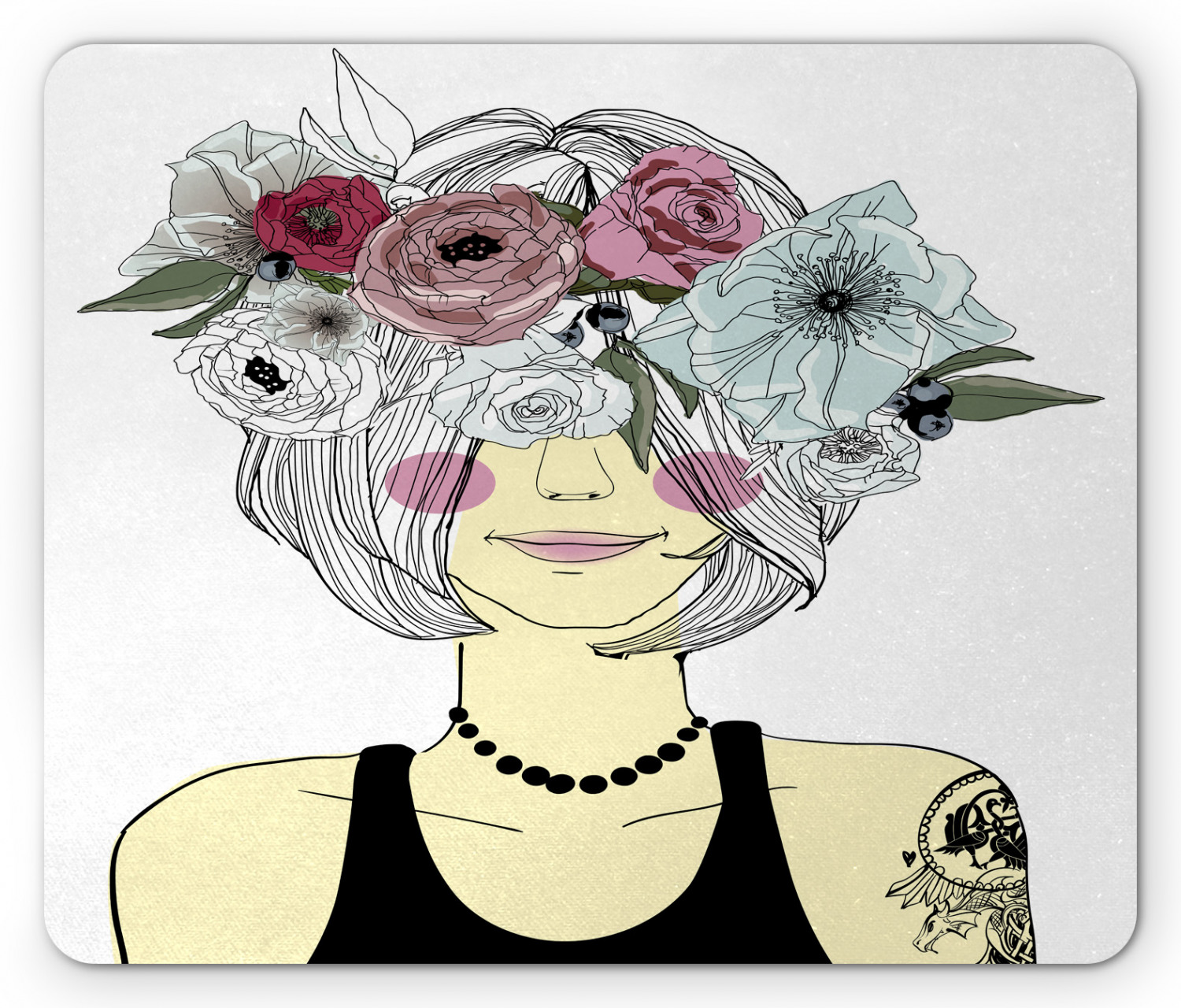 Ambesonne Woman Design Mousepad Rectangle Non-Slip Rubber - Picture 25 of 62