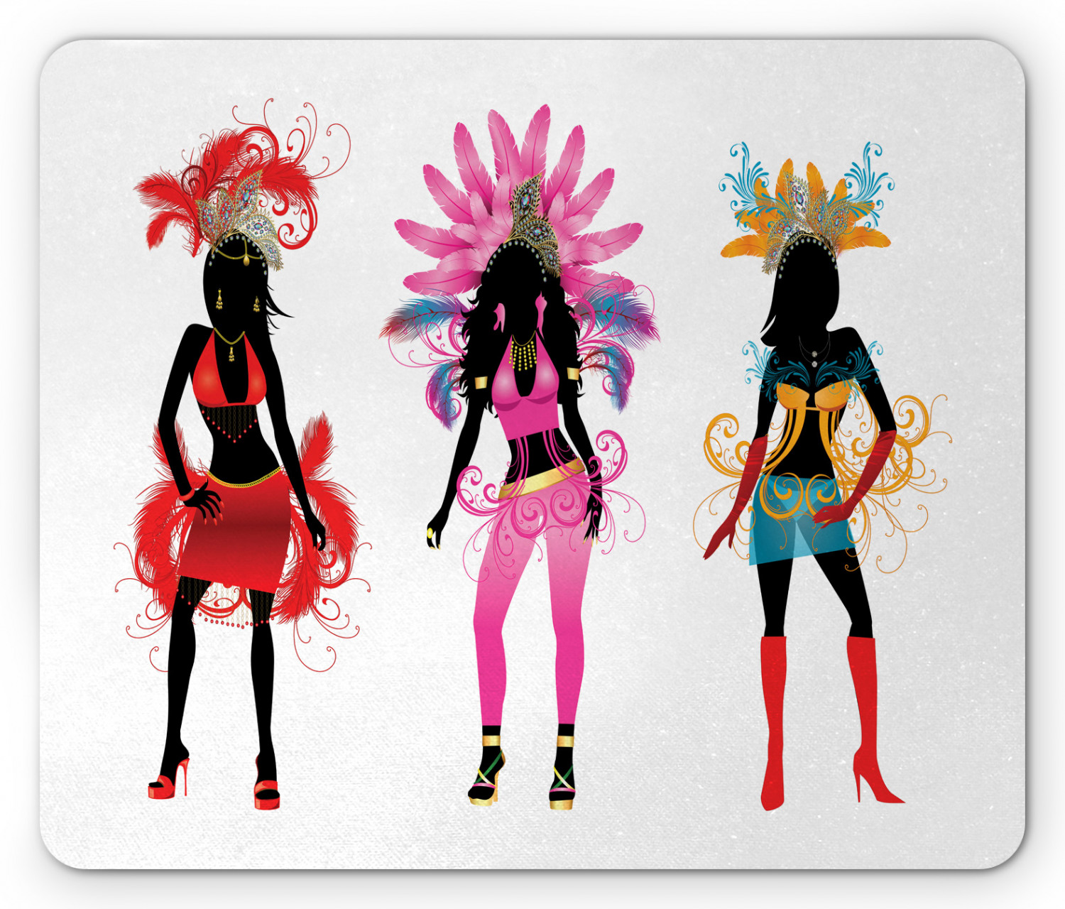 Ambesonne Woman Design Mousepad Rectangle Non-Slip Rubber - Picture 21 of 62