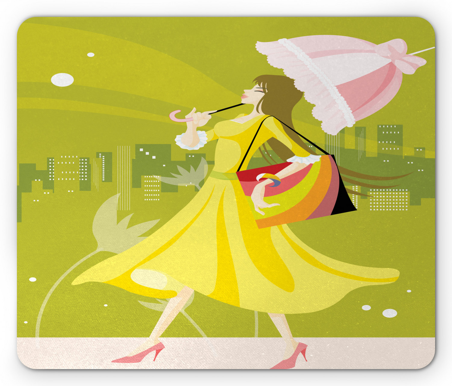 Ambesonne Woman Design Mousepad Rectangle Non-Slip Rubber - Picture 19 of 62