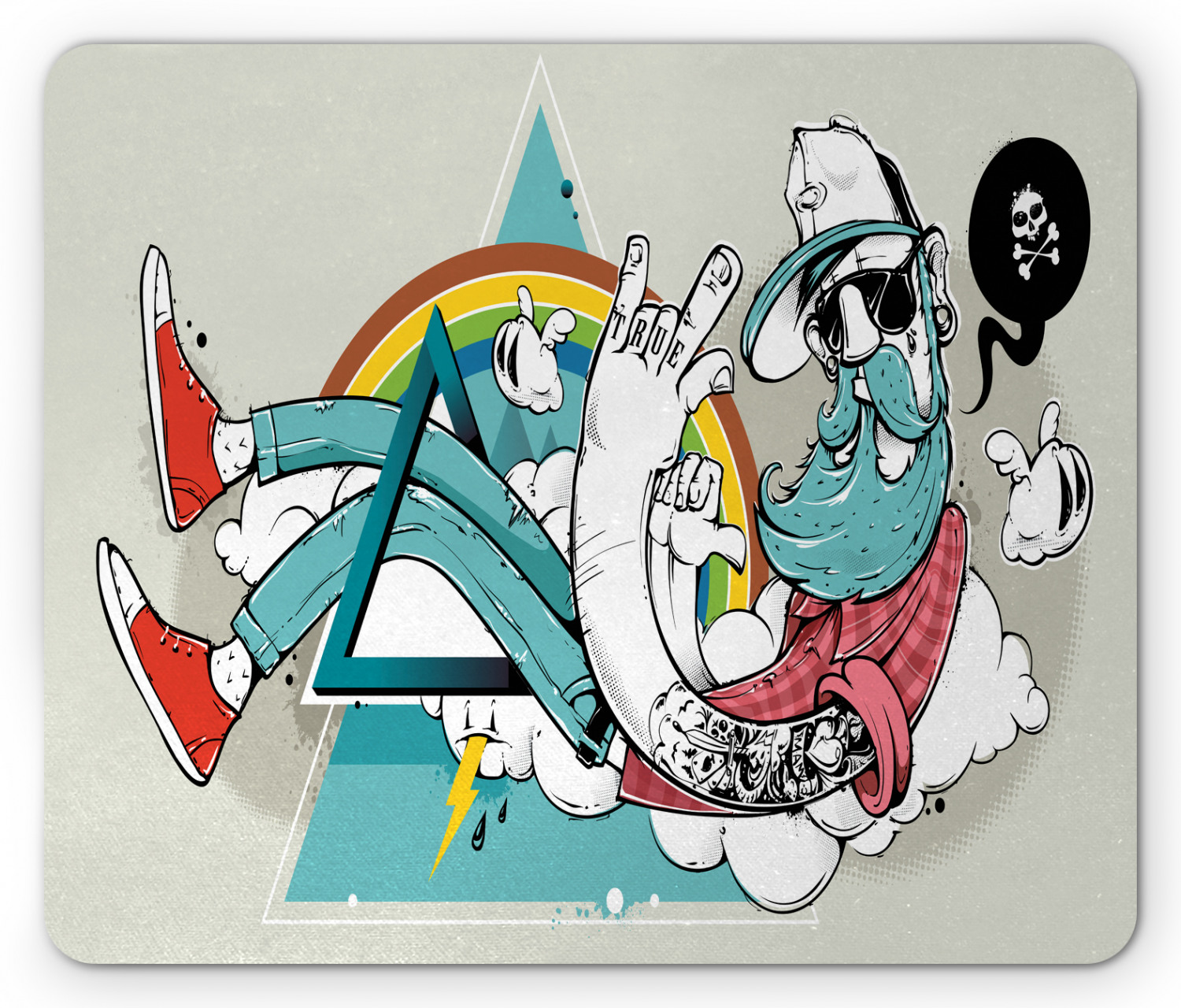 Non Slip Rubber Backing Easy to Use and Durable 5mm Thick Mousepad Ambesonne - Picture 14 of 63