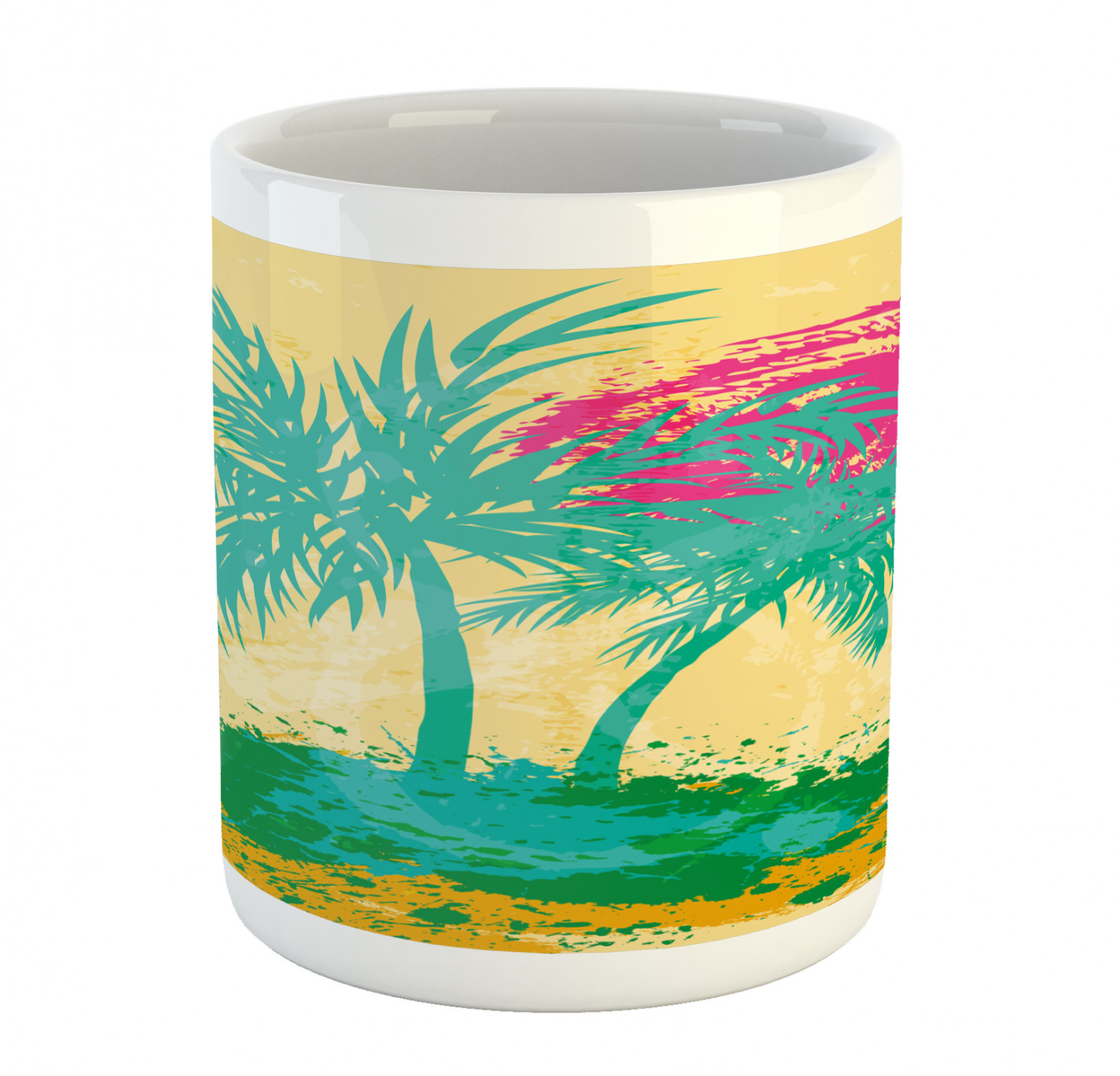 Ambesonne Vintage Ceramic Coffee Mug Cup for Water Tea Drinks, 11 oz - Picture 241 of 244