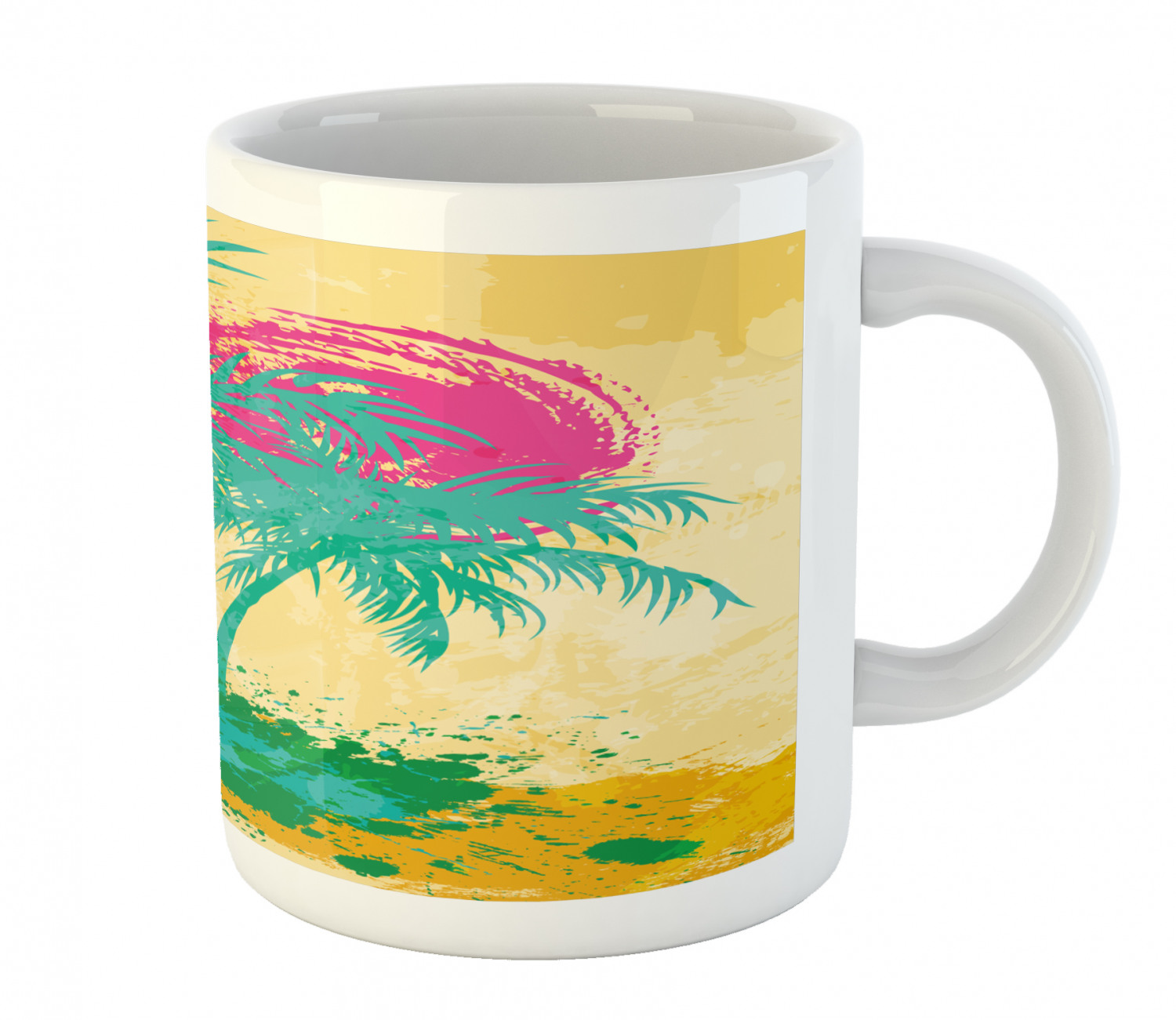 Ambesonne Vintage Ceramic Coffee Mug Cup for Water Tea Drinks, 11 oz - Picture 242 of 244