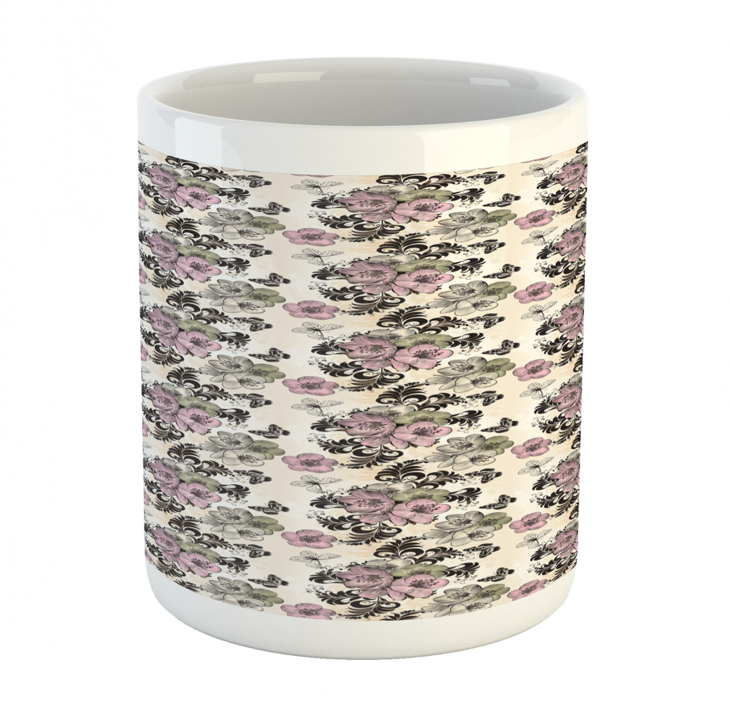 Ambesonne Vintage Ceramic Coffee Mug Cup for Water Tea Drinks, 11 oz - Picture 161 of 244