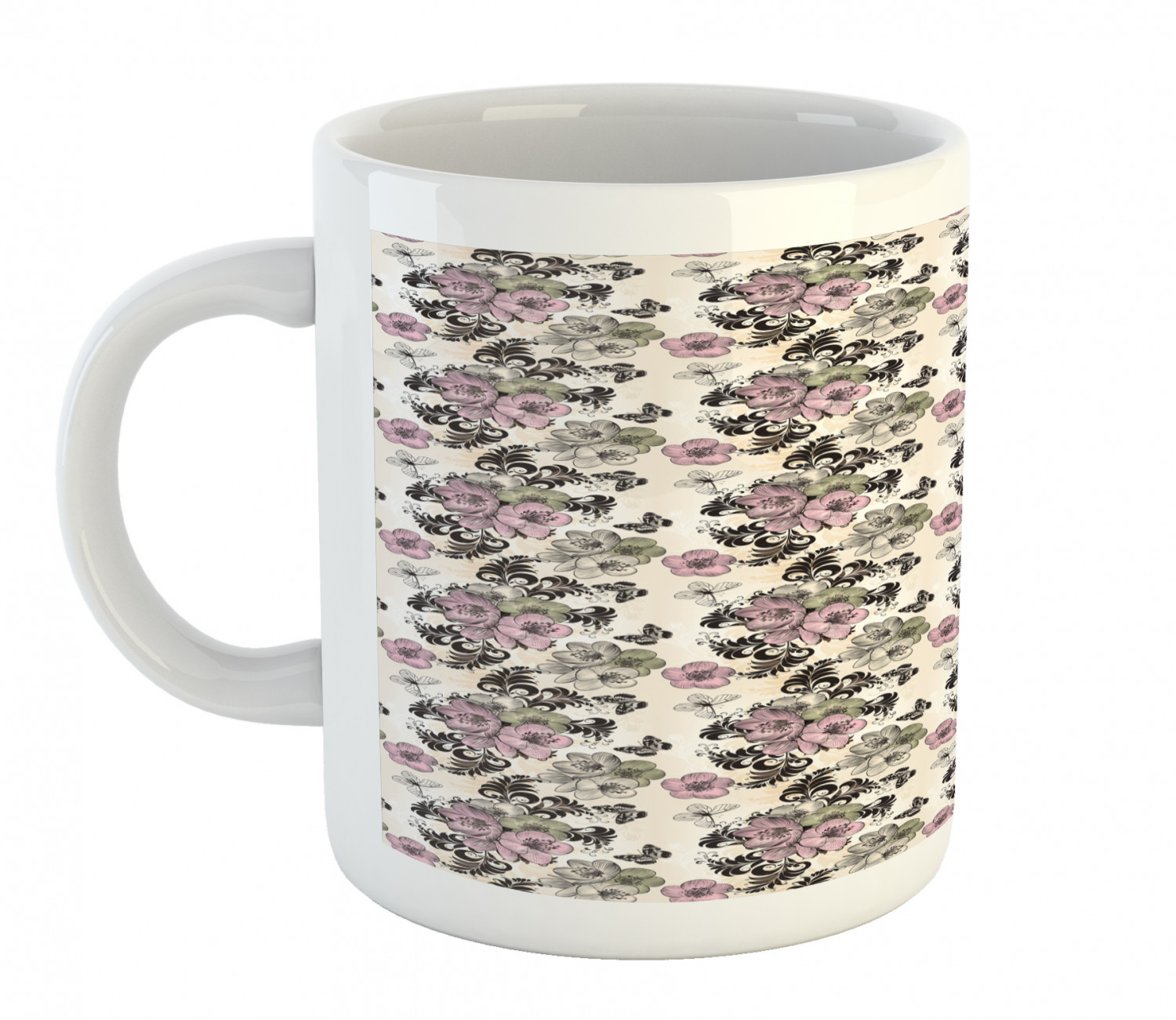 Ambesonne Vintage Ceramic Coffee Mug Cup for Water Tea Drinks, 11 oz - Picture 163 of 244