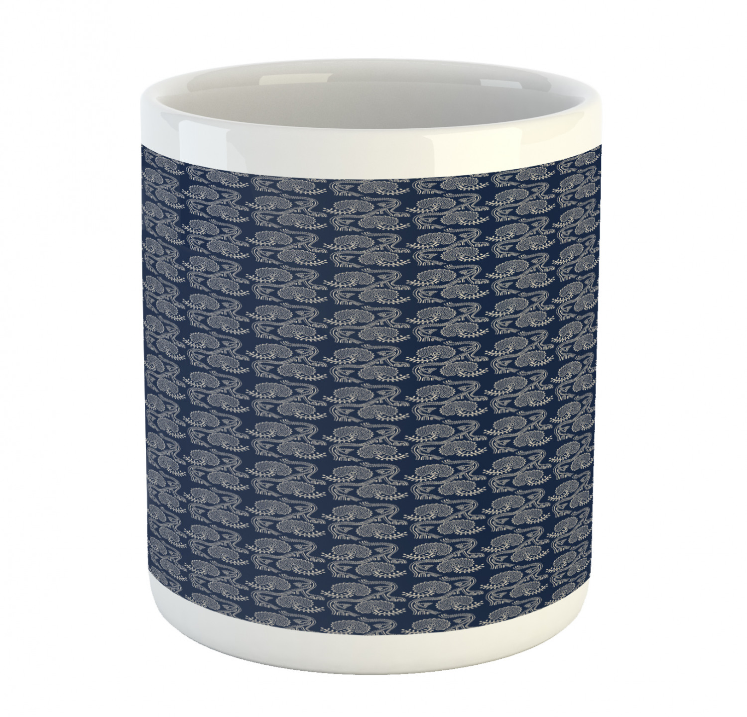 Ambesonne Vintage Ceramic Coffee Mug Cup for Water Tea Drinks, 11 oz - Picture 217 of 244