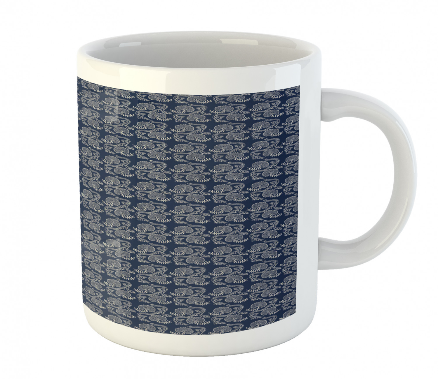 Ambesonne Vintage Ceramic Coffee Mug Cup for Water Tea Drinks, 11 oz - Picture 218 of 244