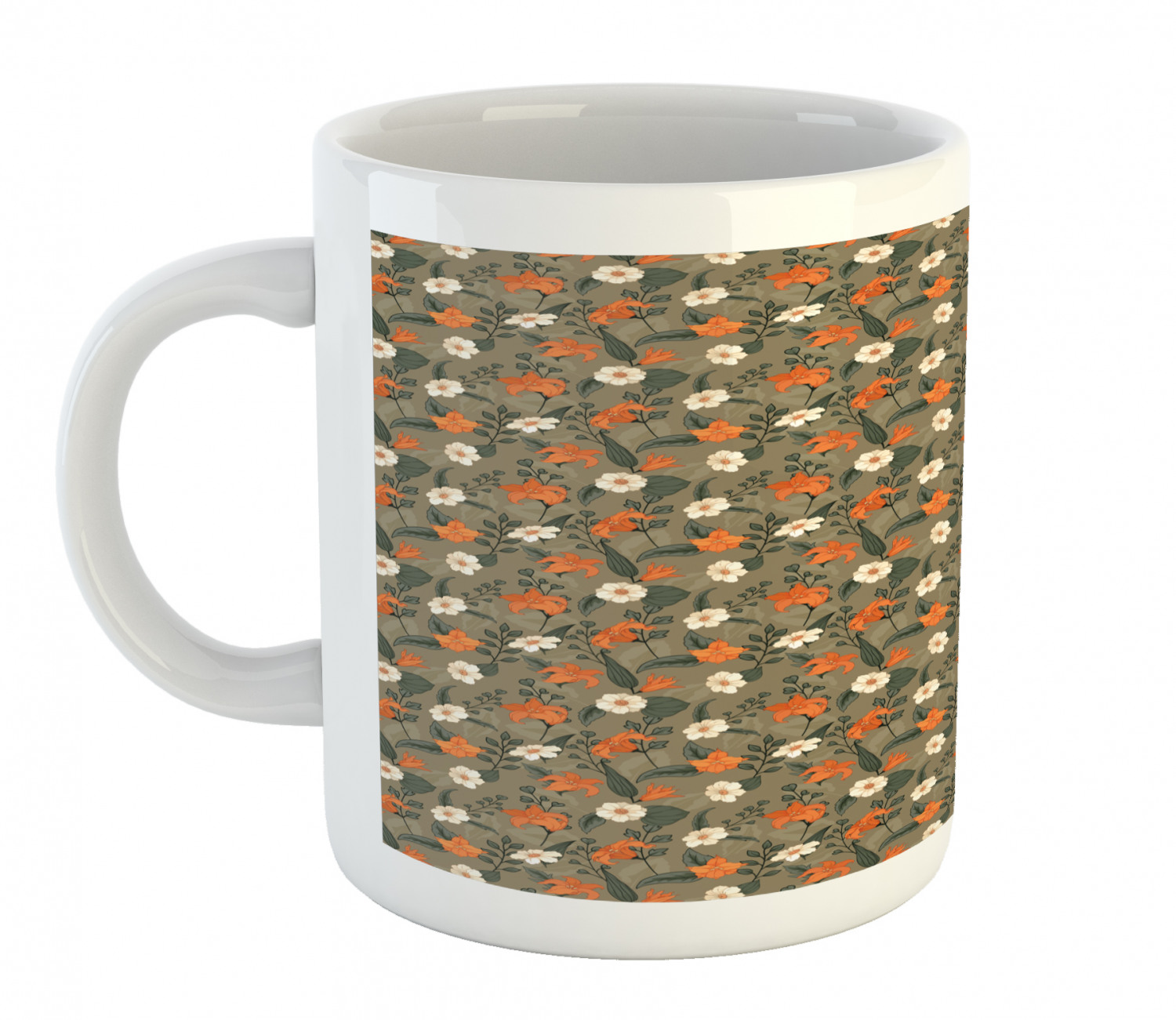 Ambesonne Vintage Ceramic Coffee Mug Cup for Water Tea Drinks, 11 oz - Picture 171 of 244