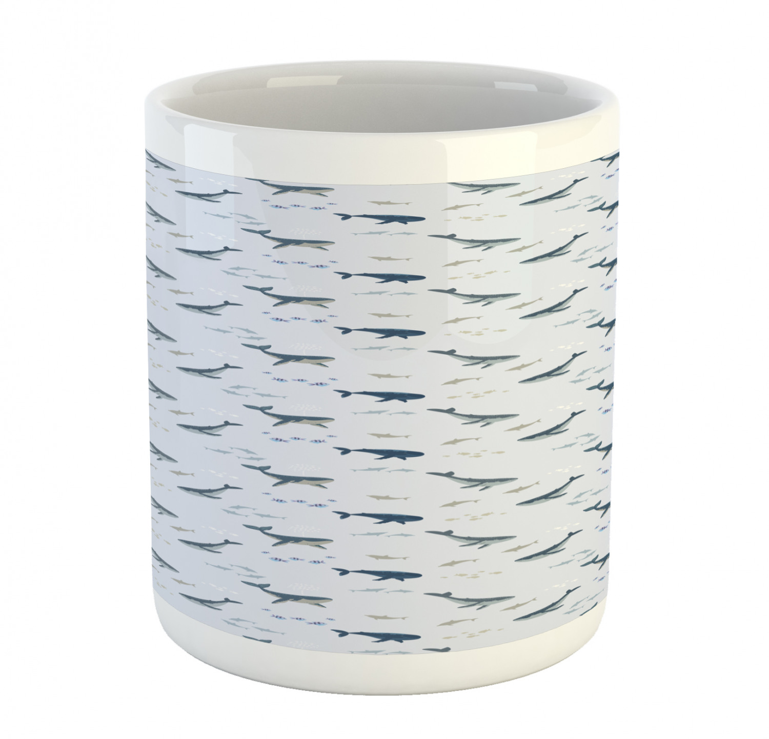 Ambesonne Nautical Ceramic Coffee Mug Cup for Water Tea Drinks, 11 oz - Picture 233 of 244
