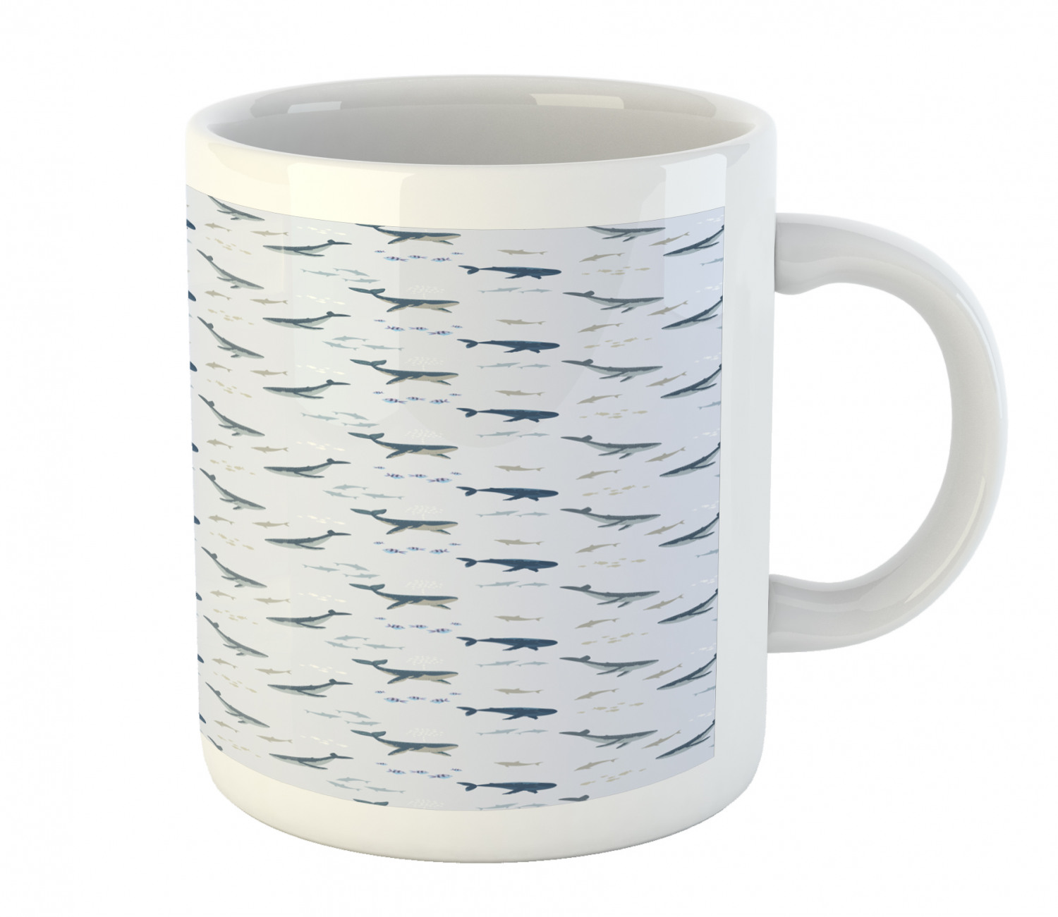 Ambesonne Nautical Ceramic Coffee Mug Cup for Water Tea Drinks, 11 oz - Picture 234 of 244
