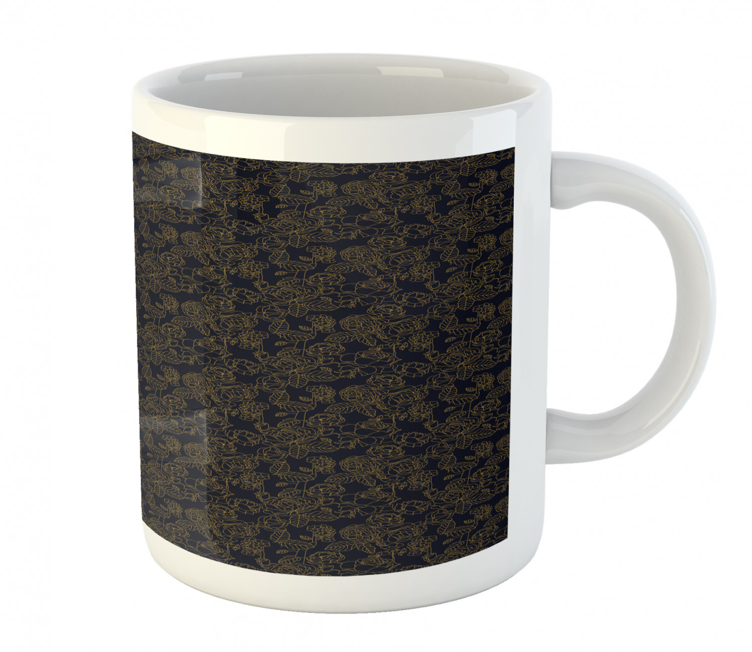 Ambesonne Vintage Ceramic Coffee Mug Cup for Water Tea Drinks, 11 oz - Picture 186 of 244
