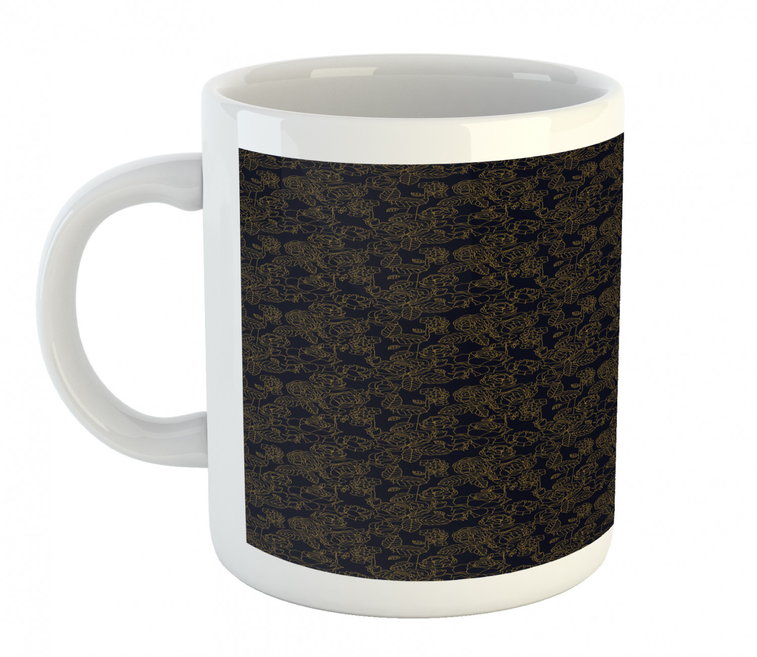 Ambesonne Vintage Ceramic Coffee Mug Cup for Water Tea Drinks, 11 oz - Picture 187 of 244
