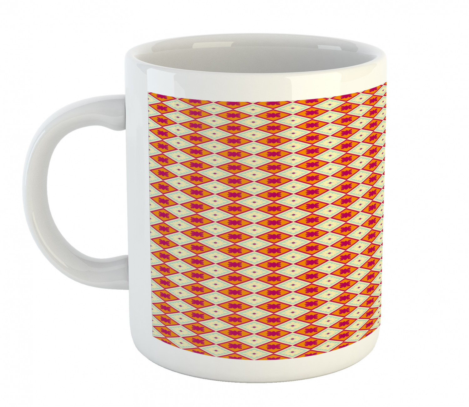 Ambesonne Abstract Surreal Ceramic Coffee Mug Cup for Water Tea Drinks, 11 oz - Picture 75 of 244