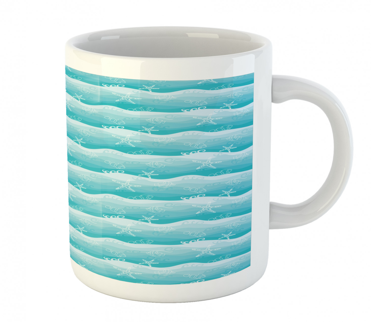Ambesonne Nautical Ceramic Coffee Mug Cup for Water Tea Drinks, 11 oz - Picture 62 of 244