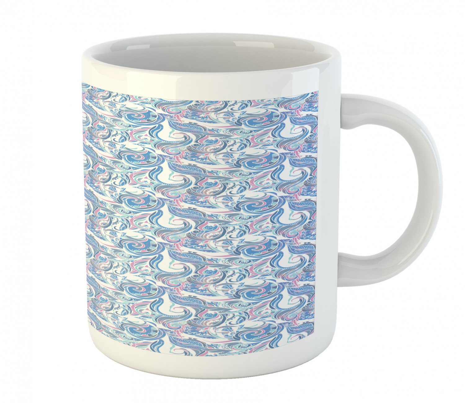 Ambesonne Abstract Surreal Ceramic Coffee Mug Cup for Water Tea Drinks, 11 oz - Picture 70 of 244