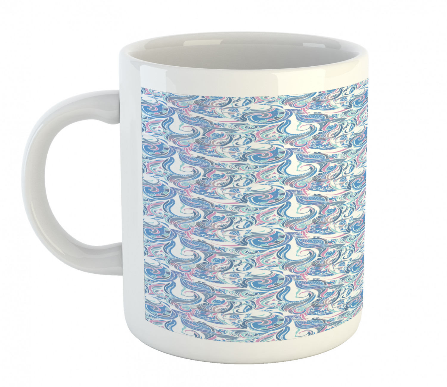 Ambesonne Abstract Surreal Ceramic Coffee Mug Cup for Water Tea Drinks, 11 oz - Picture 71 of 244