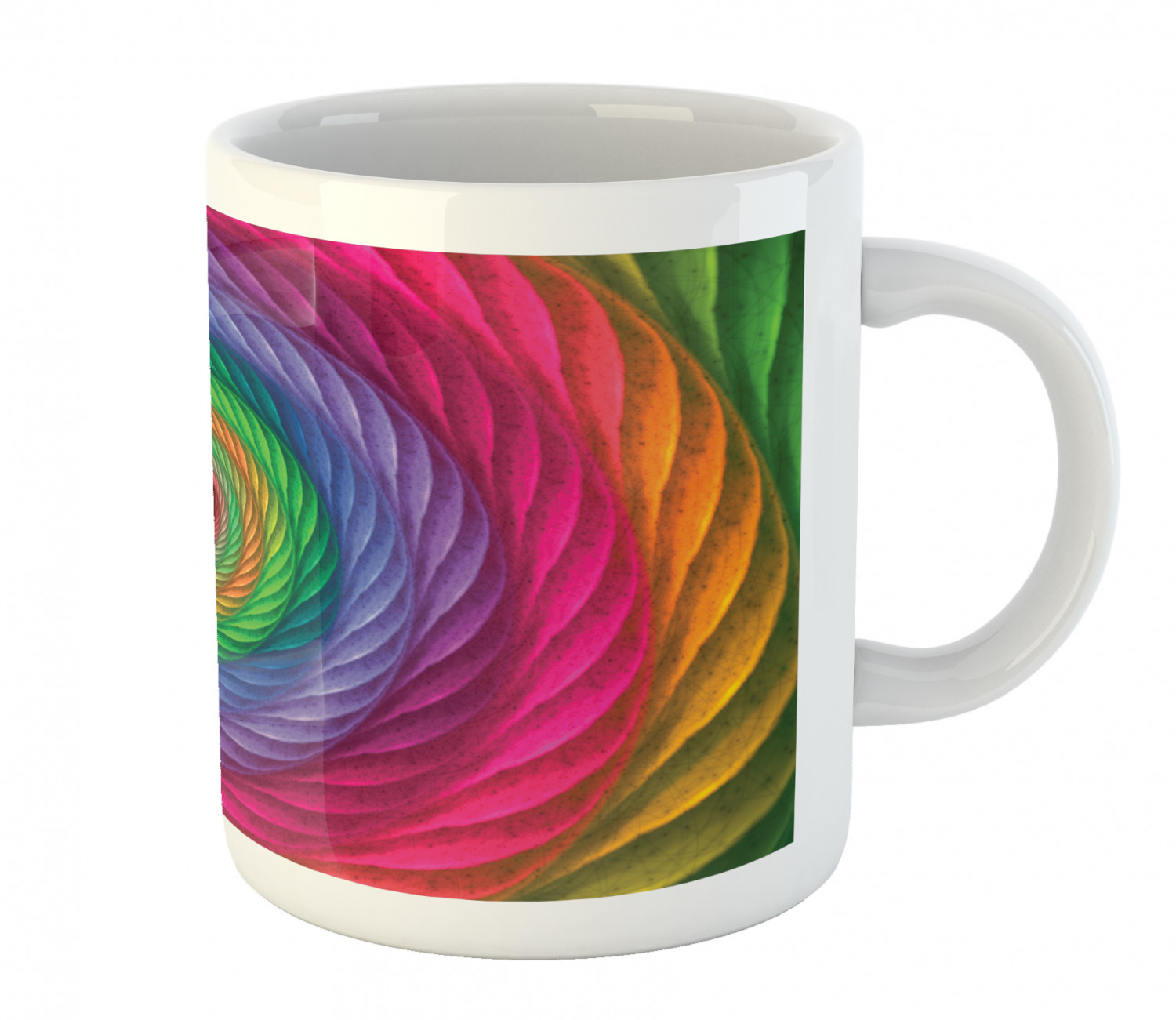 Ambesonne Abstract Surreal Ceramic Coffee Mug Cup for Water Tea Drinks, 11 oz - Picture 210 of 244
