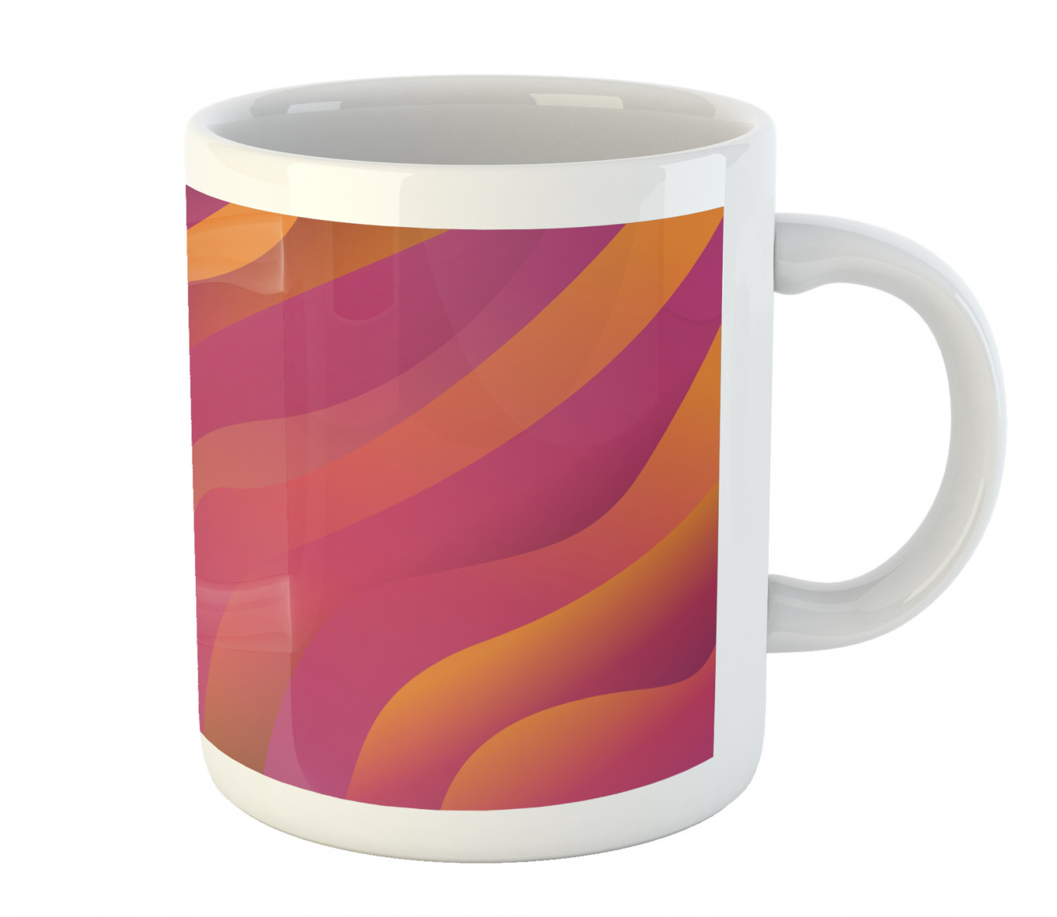 Ambesonne Abstract Surreal Ceramic Coffee Mug Cup for Water Tea Drinks, 11 oz - Picture 78 of 244