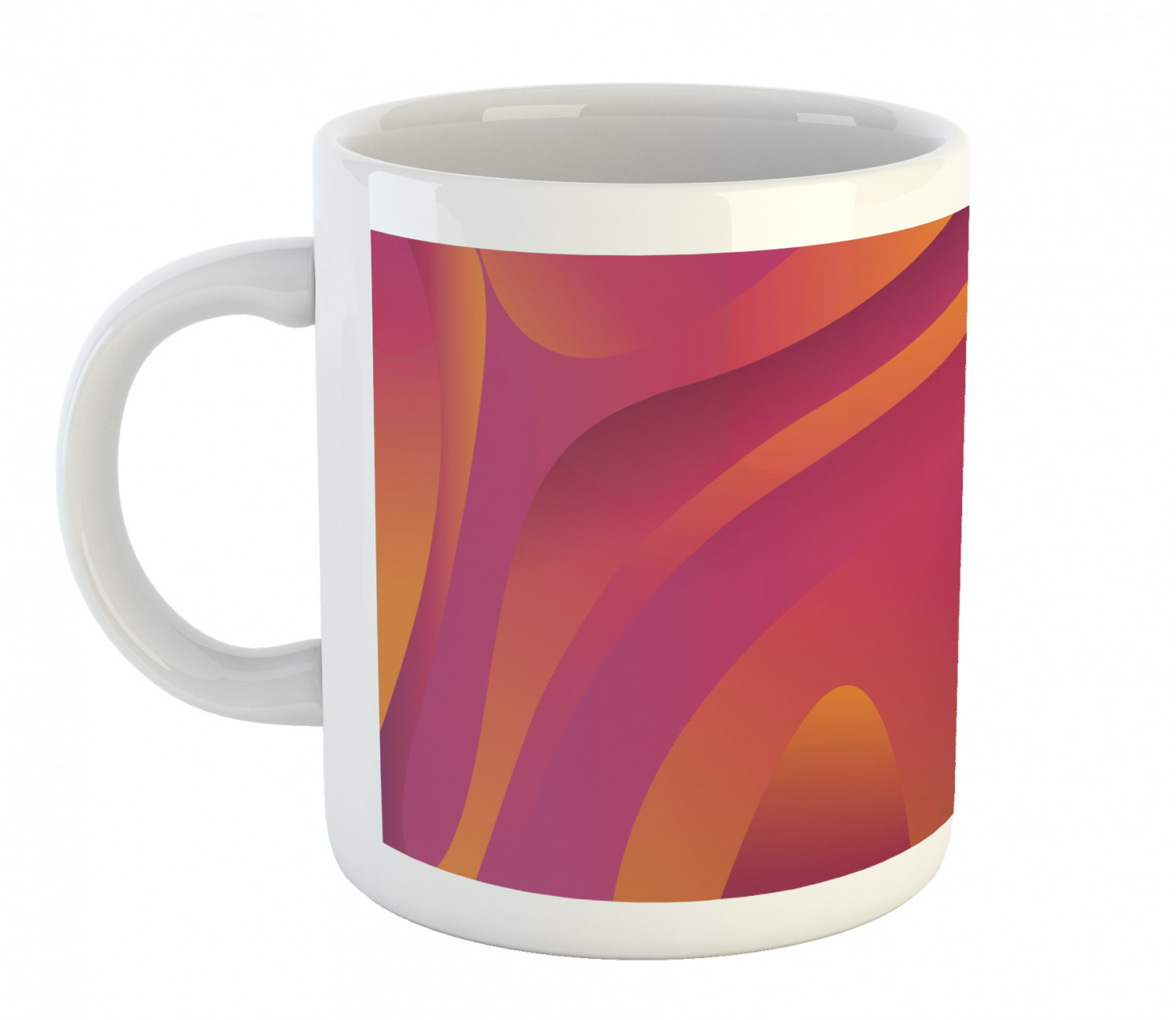 Ambesonne Abstract Surreal Ceramic Coffee Mug Cup for Water Tea Drinks, 11 oz - Picture 79 of 244
