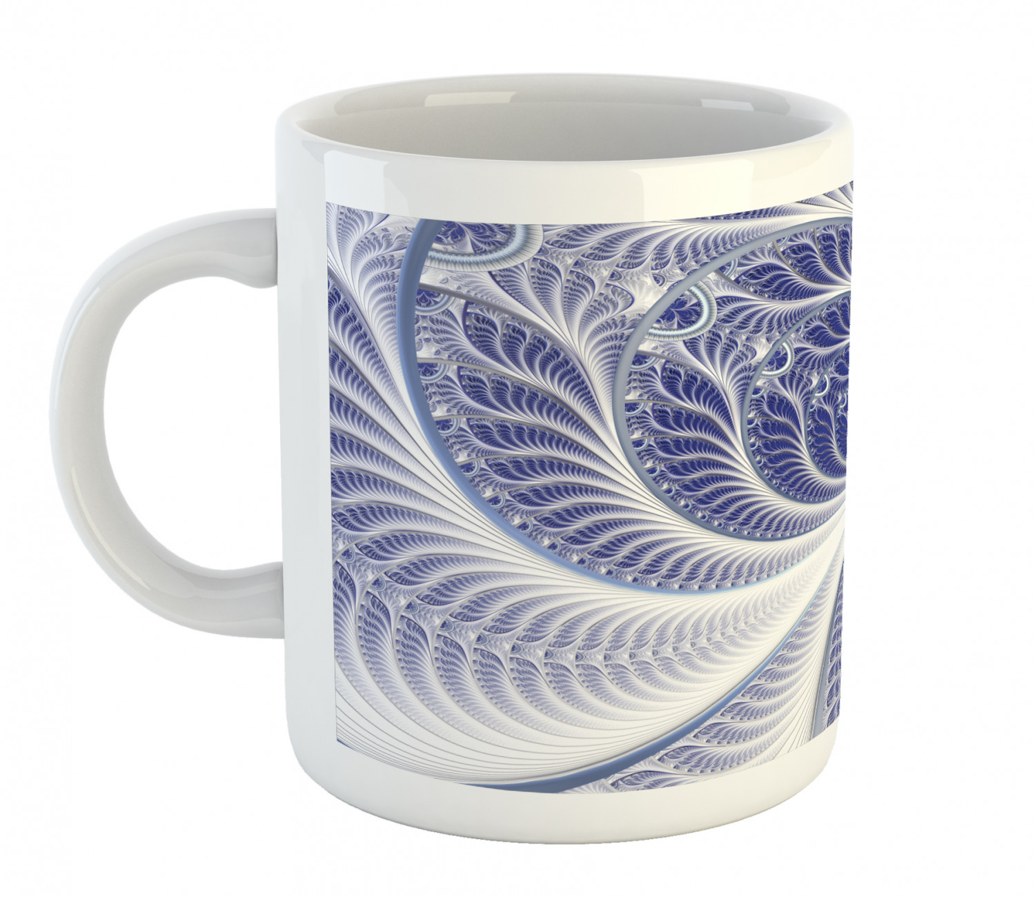 Ambesonne Abstract Surreal Ceramic Coffee Mug Cup for Water Tea Drinks, 11 oz - Picture 83 of 244