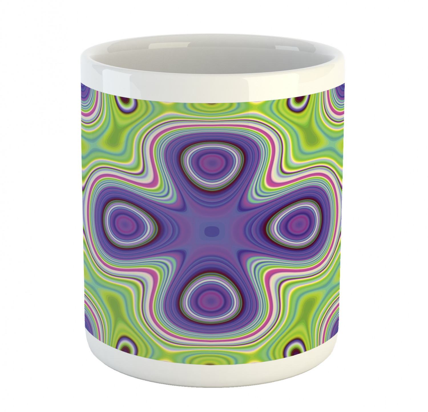 Ambesonne Abstract Surreal Ceramic Coffee Mug Cup for Water Tea Drinks, 11 oz - Picture 109 of 244