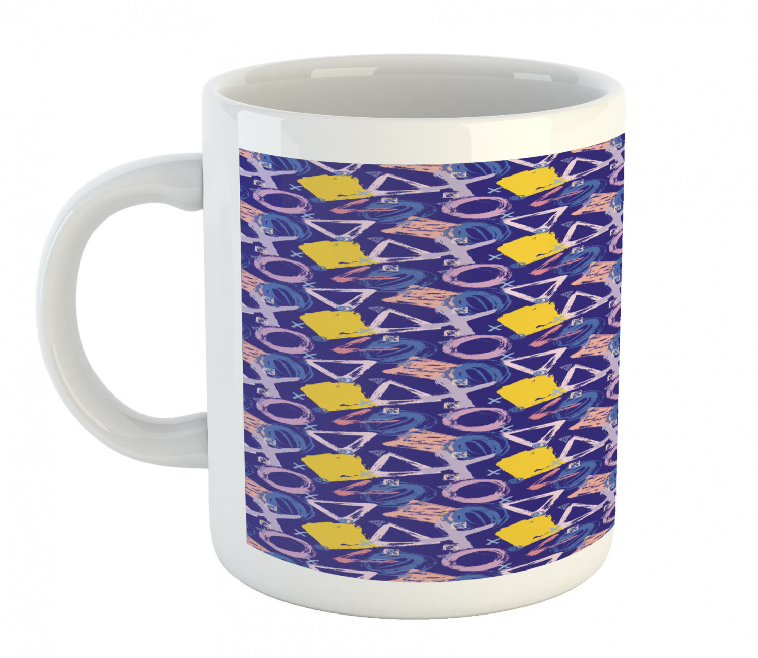 Ambesonne Abstract Surreal Ceramic Coffee Mug Cup for Water Tea Drinks, 11 oz - Picture 91 of 244