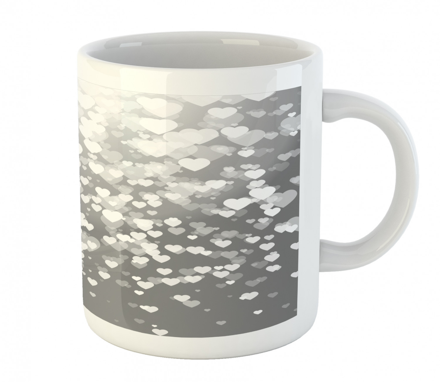 Ambesonne Abstract Surreal Ceramic Coffee Mug Cup for Water Tea Drinks, 11 oz - Picture 222 of 244