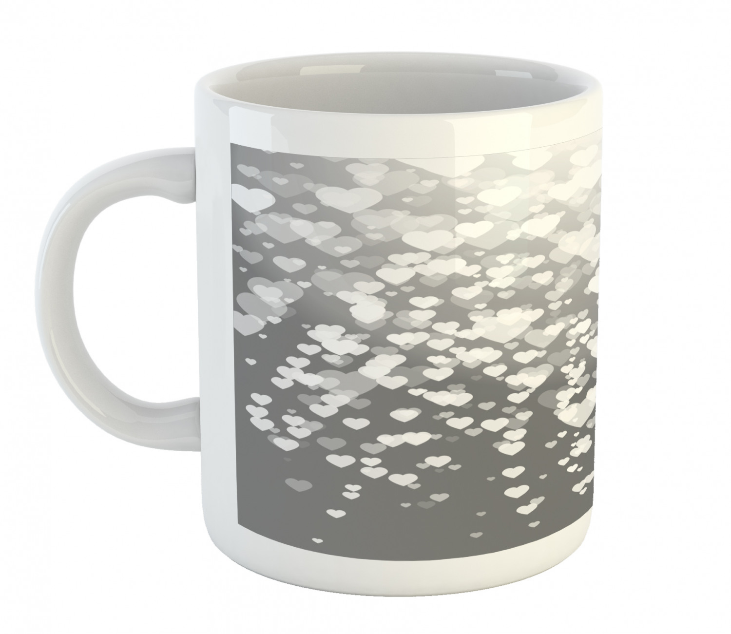 Ambesonne Abstract Surreal Ceramic Coffee Mug Cup for Water Tea Drinks, 11 oz - Picture 223 of 244