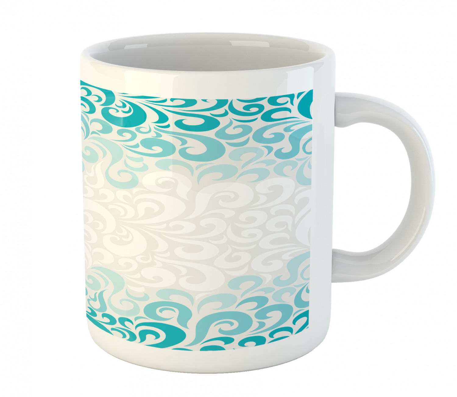 Ambesonne Abstract Surreal Ceramic Coffee Mug Cup for Water Tea Drinks, 11 oz - Picture 62 of 244