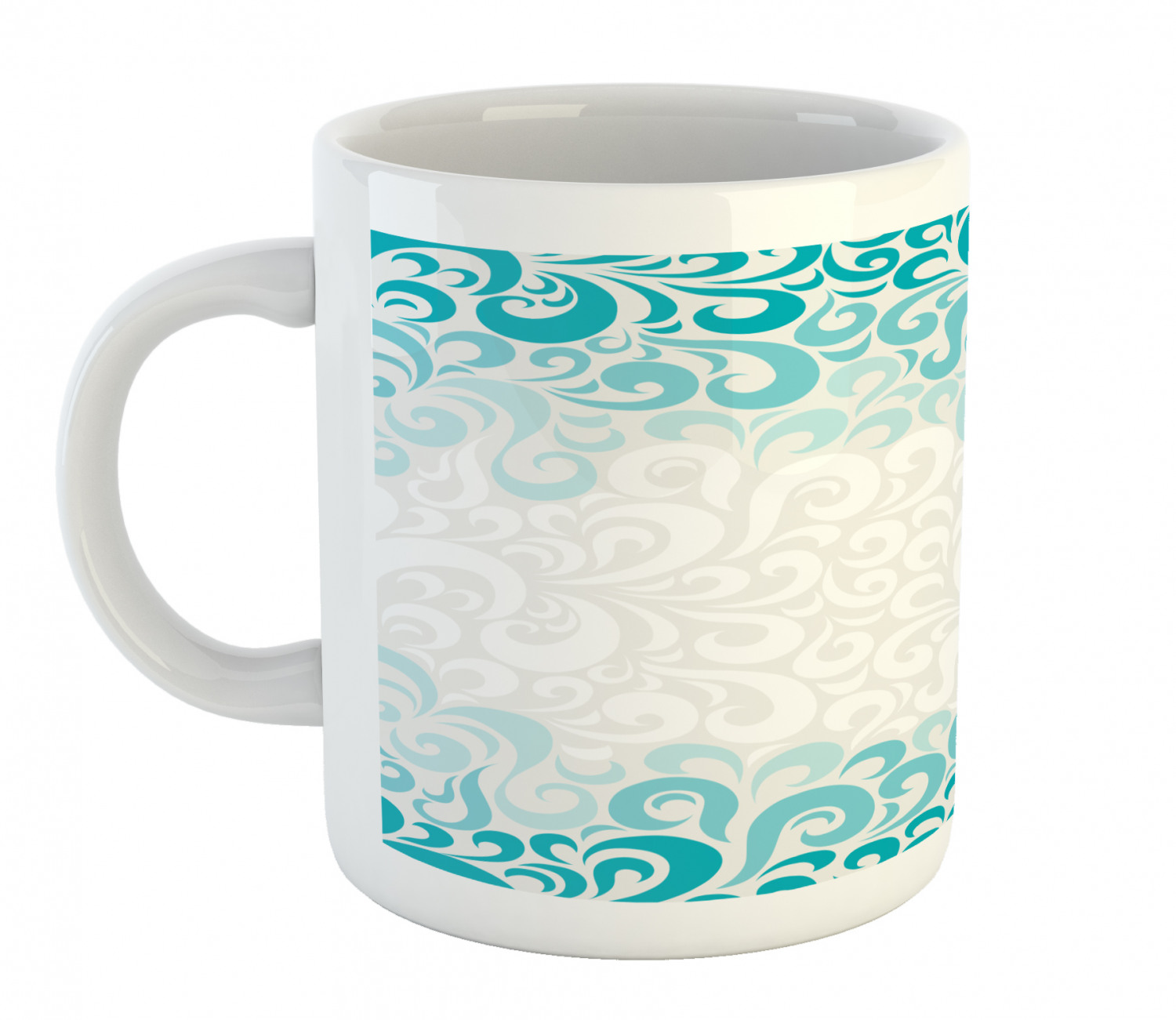 Ambesonne Abstract Surreal Ceramic Coffee Mug Cup for Water Tea Drinks, 11 oz - Picture 63 of 244