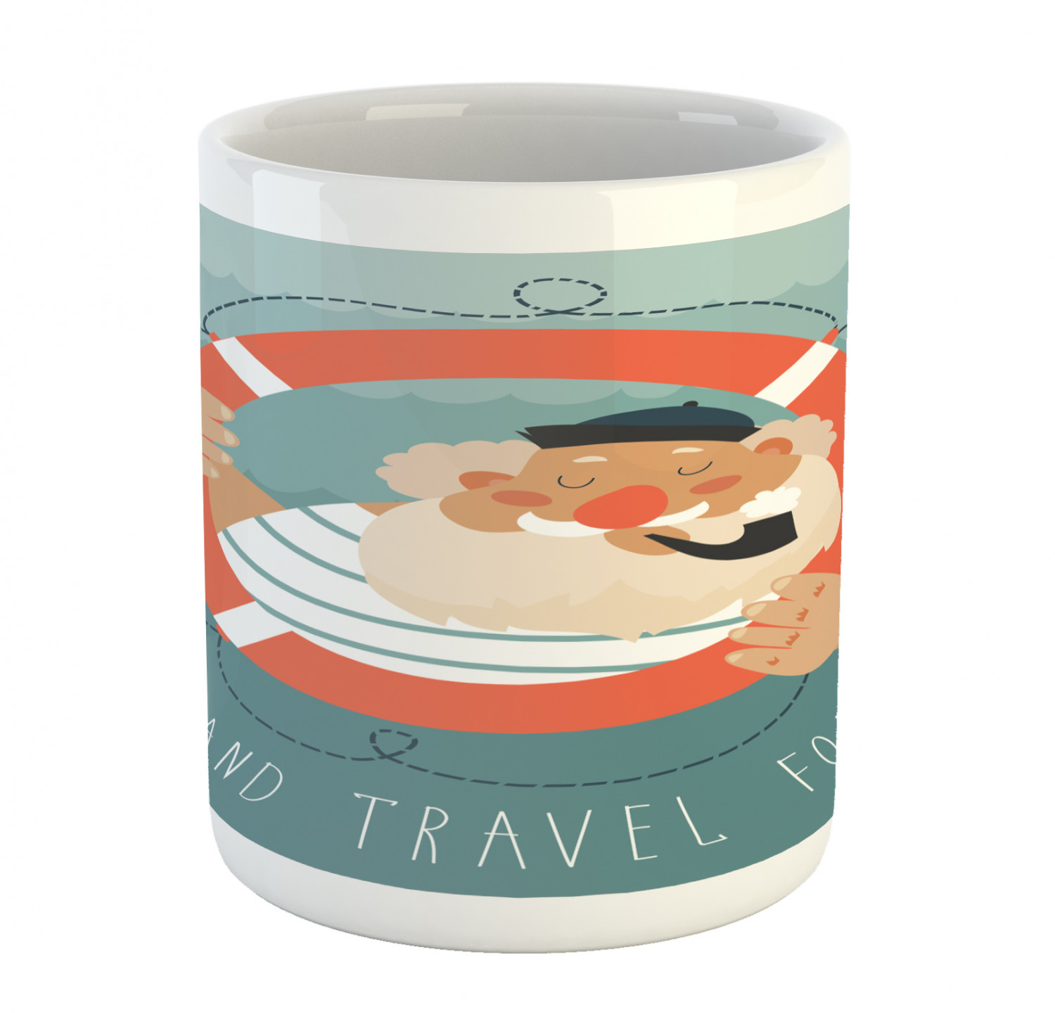 Ambesonne Nautical Ceramic Coffee Mug Cup for Water Tea Drinks, 11 oz - Picture 137 of 244