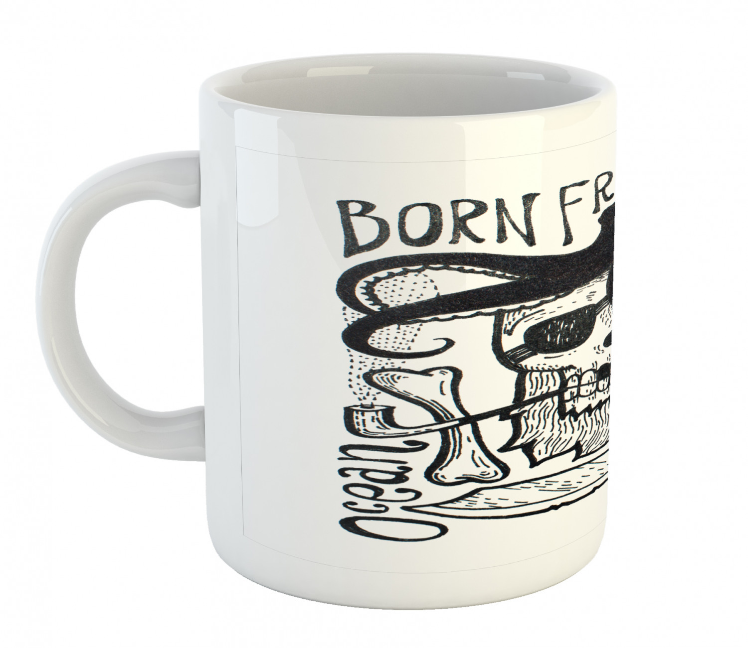 Ambesonne Nautical Ceramic Coffee Mug Cup for Water Tea Drinks, 11 oz - Picture 151 of 244