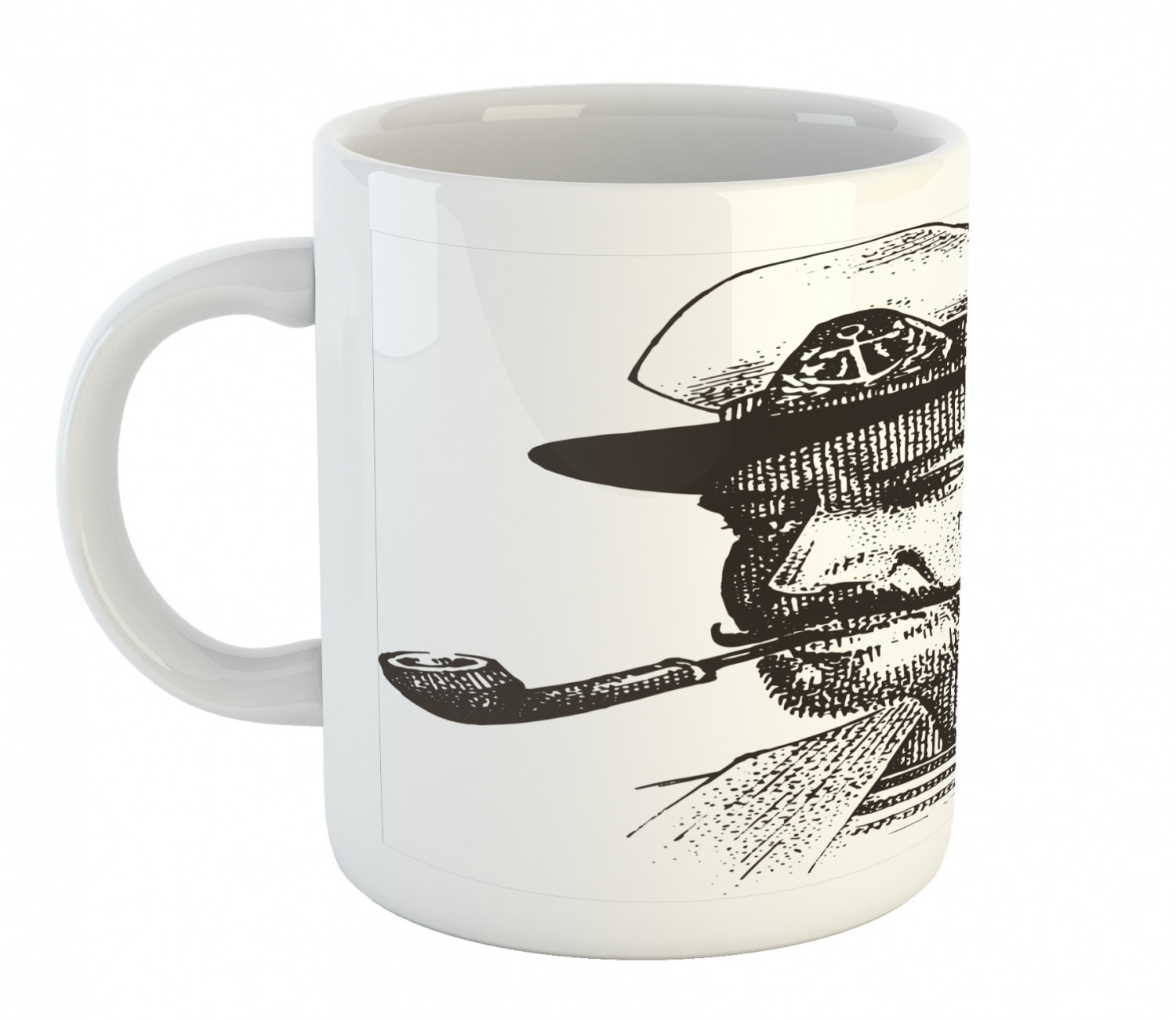Ambesonne Nautical Ceramic Coffee Mug Cup for Water Tea Drinks, 11 oz - Picture 83 of 244